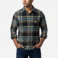 Carhartt Men's Rugged Flex™ Relaxed Fit Midweight Flannel Long-Sleeve Plaid Shirt