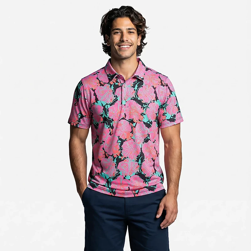 Chubbies Men's The Bio-Luminescent Performance Polo