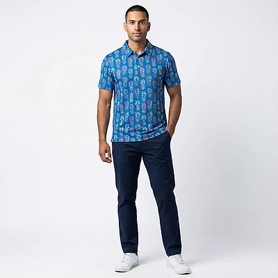 Chubbies Men's The Pineapple Sketch Performance Polo