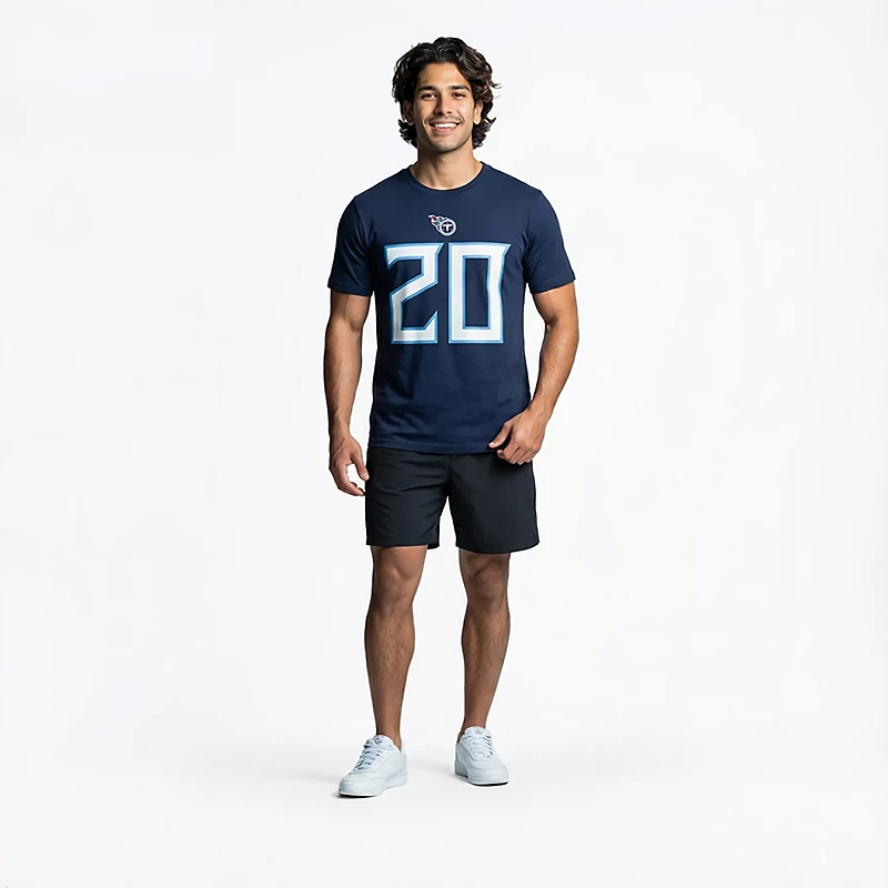 Nike Men's Titans Tony Pollard Inline Player Name & Number T-shirt