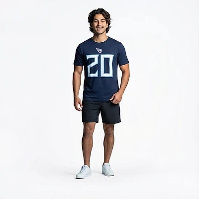 Nike Men's Titans Tony Pollard Inline Player Name & Number T-shirt