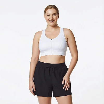 BCG Women's High Support Front Zip Sports Bra