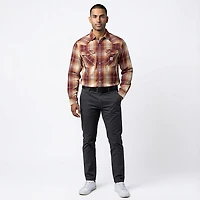 Carhartt Men's Montana Flame-resistant Relaxed Fit Long-Sleeve Snap-Front Plaid Shirt