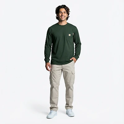 Carhartt Men's Oil Rig Flame-resistant Relaxed Fit Long-Sleeve Graphic Shirt