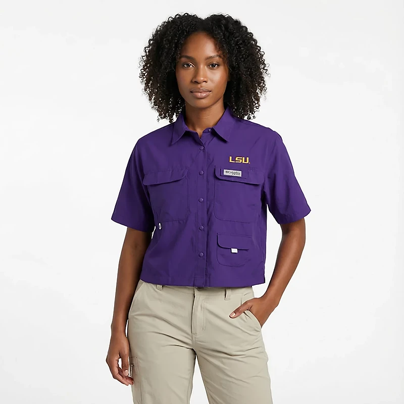 Columbia Sportswear Women's LSU CLG PFG Open Water Shirt