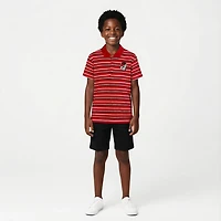 Two Feet Ahead Boys' University of Georgia Multi-Stripe Polo Shirt