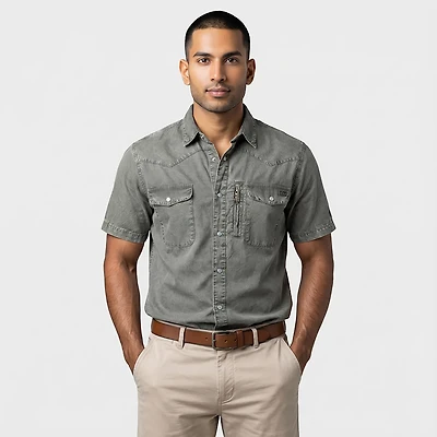 Drake Men's Cinco Ranch Western Shirt