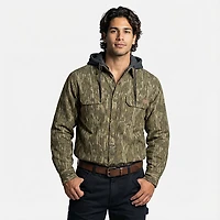 Drake Men's Campfire Flannel Camo Hoodie