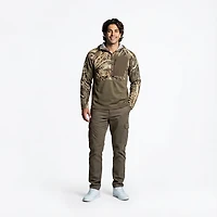 Drake Men's EST Performance 1/2 Zip Camo Hoodie