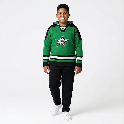 Youth Kelly Dallas Stars Ageless Must Have Home V-Neck Pullover Hoodie