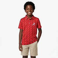Wes & Willy Boys' University of Alabama Allover Print Polo Shirt