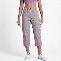 Lee Women's Relaxed Fit Austyn Knit Waist Cargo Capri Pants