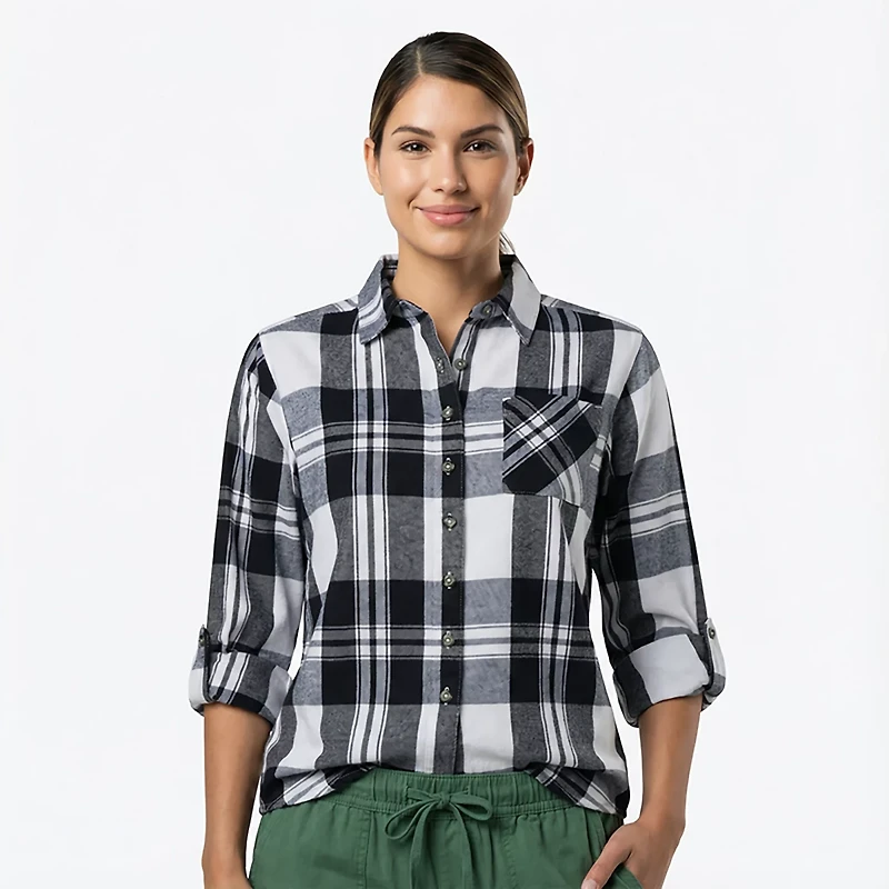 Magellan Outdoors Women's Willow Creek Midweight Flannel Shirt