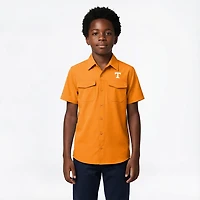 Antigua Boys' University of Tennessee Game Day Fishing Button Up Shirt