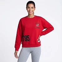 Mitchell & Ness Women's Georgia Bulldogs 4 Hit Long Sleeve Crewneck T-shirt