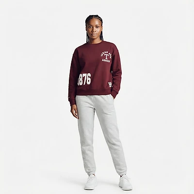 Mitchell & Ness Women's Texas A&M Aggies 4 Hit Long Sleeve Crewneck T-shirt