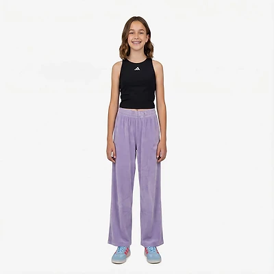 adidas Girls' 4-6x Velour Wide Leg Pants