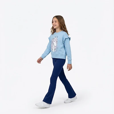 BCG Girls' 4-6X Unicorn Fleece Crew 2-Piece Set