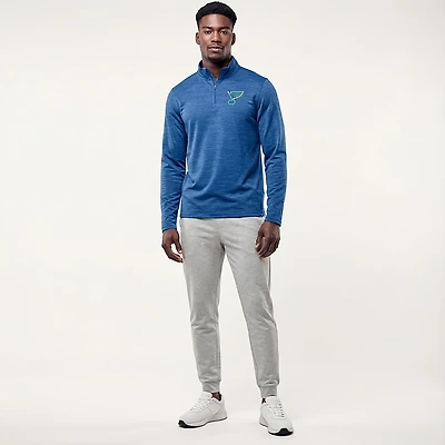 Fanatics Men's St. Louis Blues Boarding Clutch Poly 1/4-zip