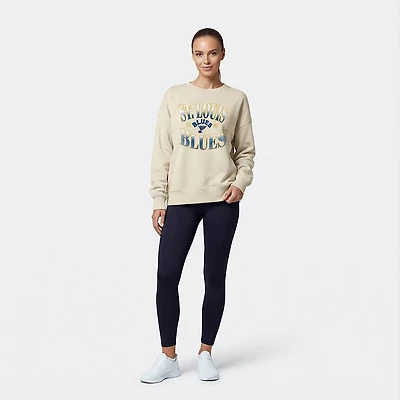 Fanatics Women's St. Louis Blues Vintage Slice French Terry Crew Sweatshirt