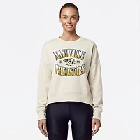 Fanatics Women's Nashville Predators Slice French Terry Crew Sweatshirt