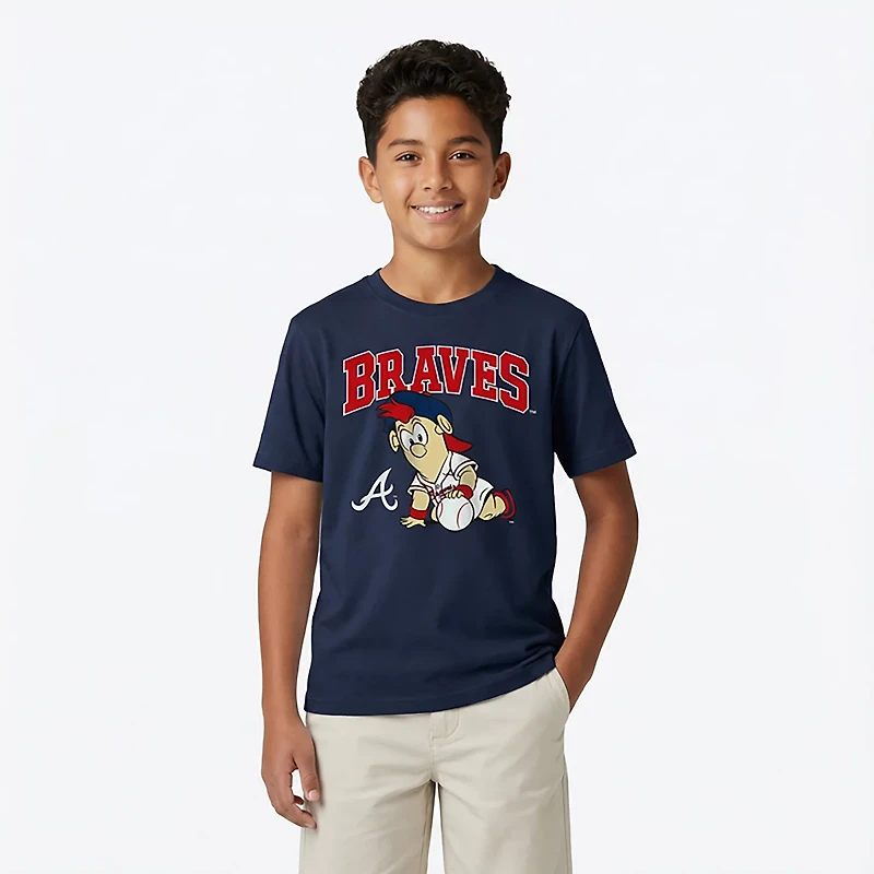 Outerstuff Boys' 4-7 Braves Baby Mascot 3.0 T-shirt