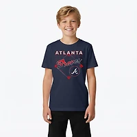 Outerstuff Boys' 4-7 Braves Diamond Tech T-shirt
