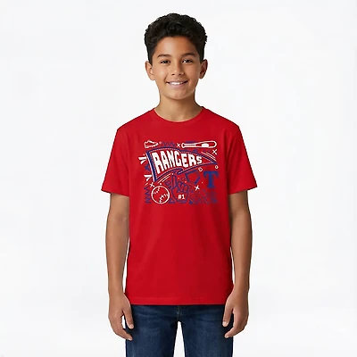 Outerstuff Boys' 4-7 Rangers Ball Park Fun T-shirt