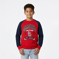 Outerstuff Boys' St. Louis Cardinals Bullpen Fleece Crew Sweatshirt