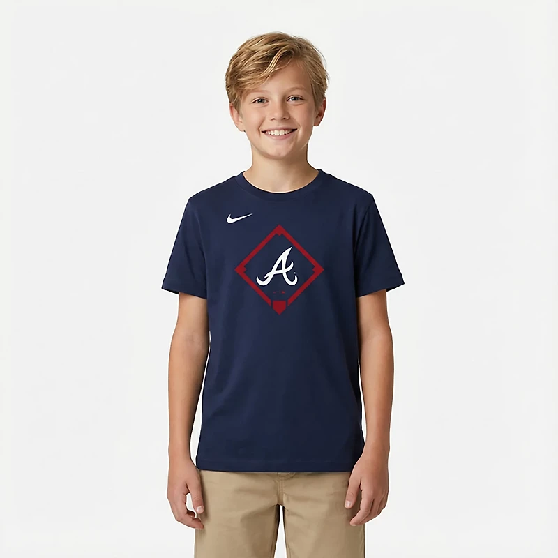 Nike Boys' 4-7 Braves Icon Legend T-shirt