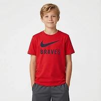 Nike Boys' 4-7 Braves Swoosh T-shirt
