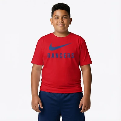 Nike Boys' 4-7 Rangers Swoosh T-shirt