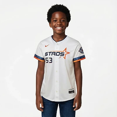 Nike Youth Houston Astros Cristian Javier Limited City Connect Player Jersey