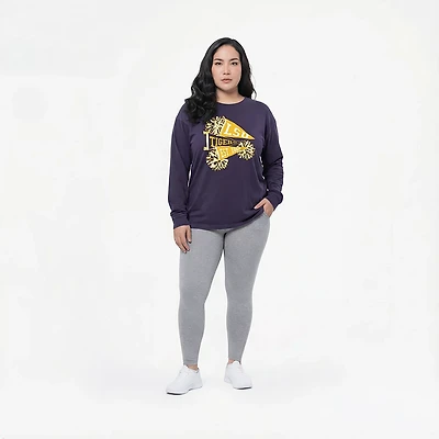 Chicka-d Women's LSU Pom Timeless Long Sleeve T-shirt