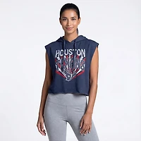 Concepts Sport Women's Houston Texans Instep Fleece Sleeveless Muscle Hoodie