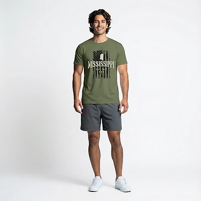 State Life Men's MS Freedom Flag T-shirt