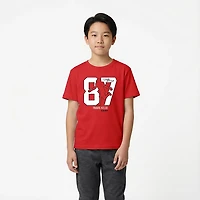 BreakingT Boys' Kansas City Chiefs Kelce Action Number T-shirt