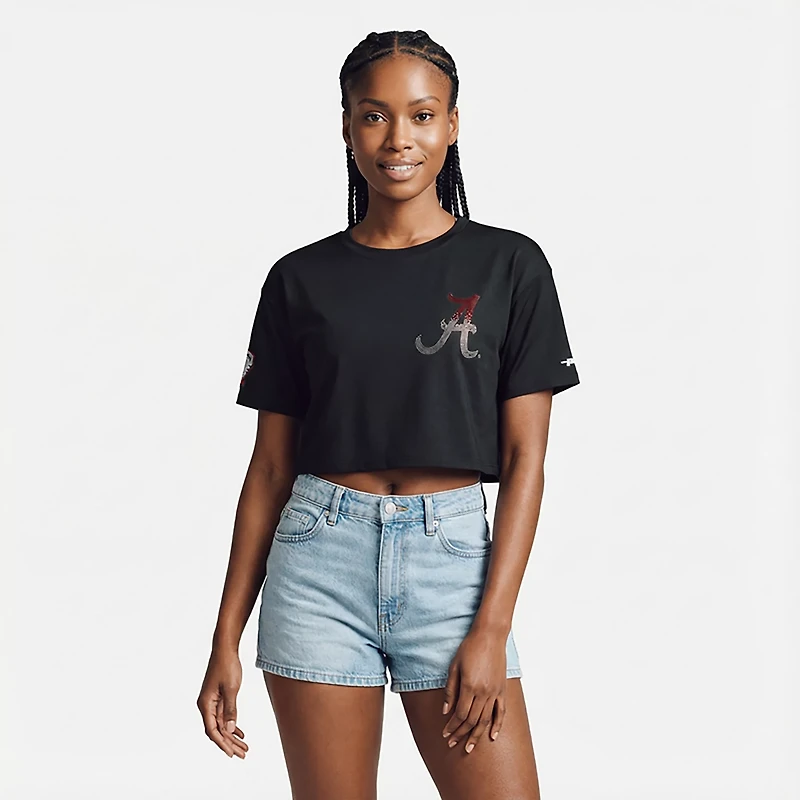 Pro Standard Women's Alabama Crimson Tide Jewels Boxy Short Sleeve T-shirt
