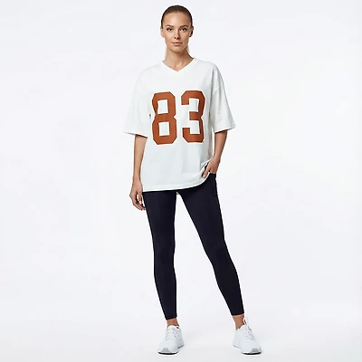 Hype and Vice Women's Texas Longhorns Football Oversized Short Sleeve T-shirt