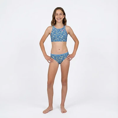 Nike Girls' Bubble Script Spiderback Midkini Swim Set