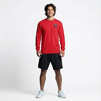Champion Men's Georgia 3 Hits Stadium Long Sleeve T-shirt