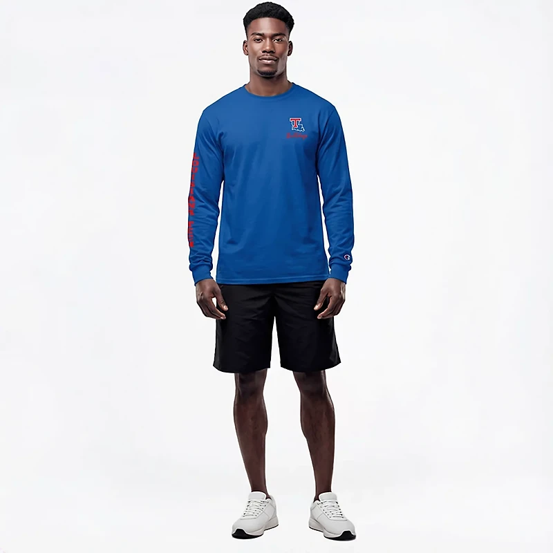 Champion Men's Louisiana Tech 3 Hits Stadium Long Sleeve T-shirt