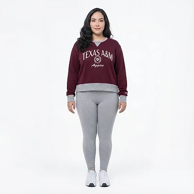 Champion Women's Texas A&M Aggies High and Low Crewneck Sweatshirt