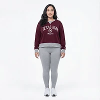 Champion Women's Texas A&M Aggies High and Low Crewneck Sweatshirt