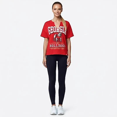 47 Women's Georgia Elation Oversize Notch Neck T-shirt