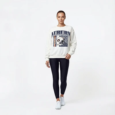 Pressbox Women's Auburn Zone 2 Sided Janise Oversize Crew Sweatshirt