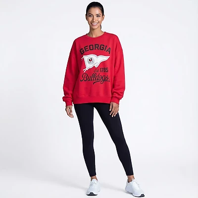 Pressbox Women's Georgia Old Standard Puff Janise Oversize Crew Sweatshirt