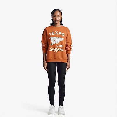Pressbox Women's Texas Old Standard Puff Janise Oversize Crew Sweatshirt