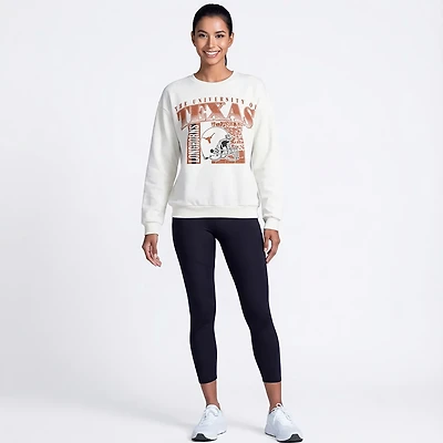 Pressbox Women's Texas Zone 2 Sided Janise Oversize Crew Sweatshirt