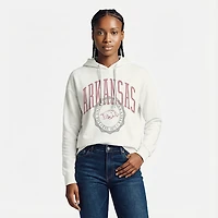 Pressbox Women's Arkansas Lawrence San Bruno Hooded Long Sleeve Top